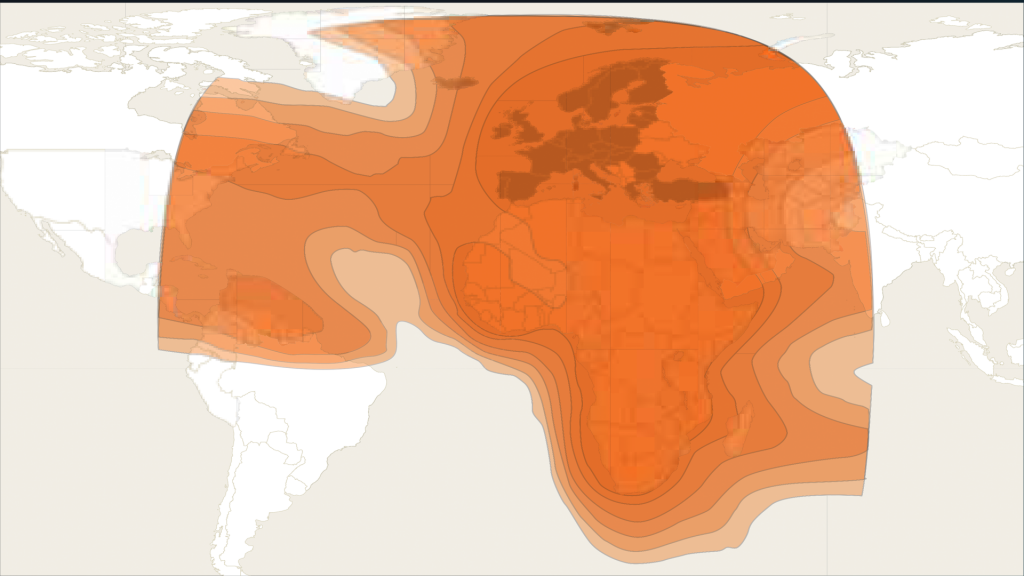 EUMETCast Coverage