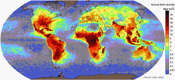 Climate dataset from LIS and OTD instruments