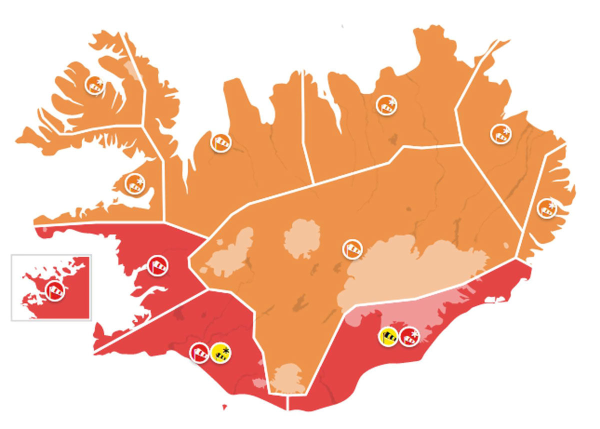 Iceland warning sytem