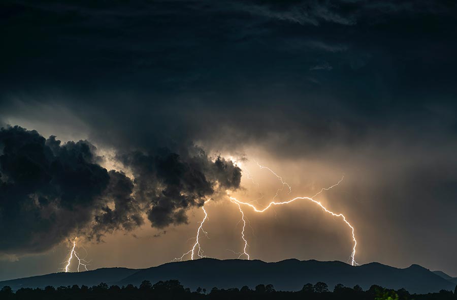 lightning storm