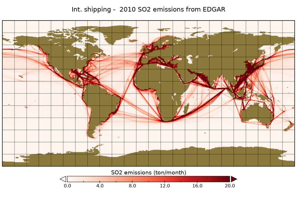 shipping map