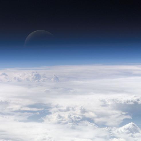 Top of the atmosphere view from ISS. Credit: ISS/NASA