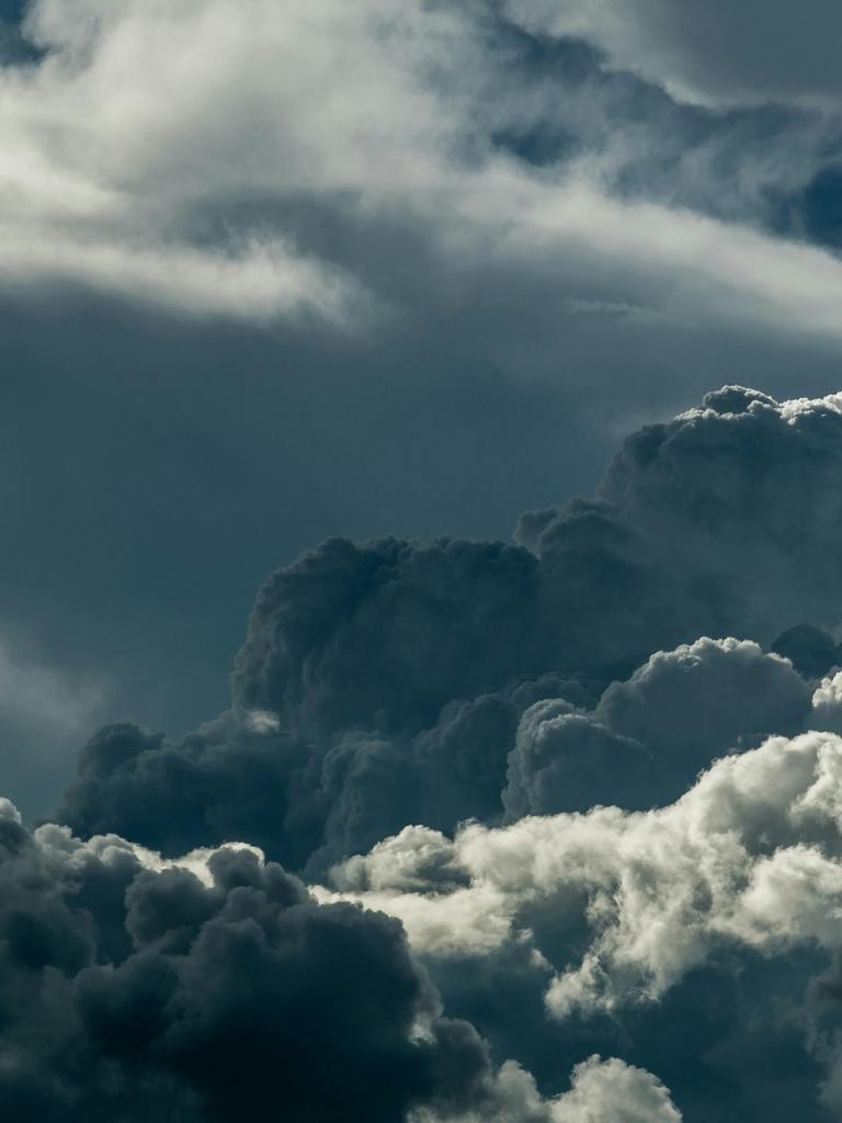 Aerial photo of clouds