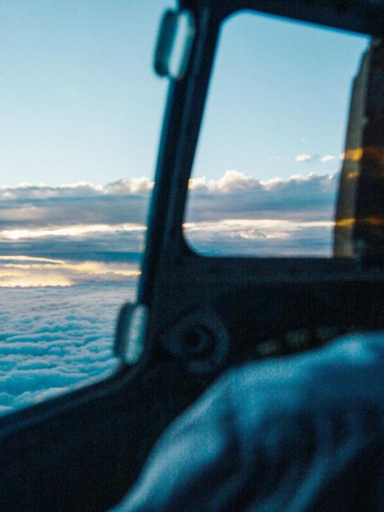 A view out of a cockpit A view out of a cockpit